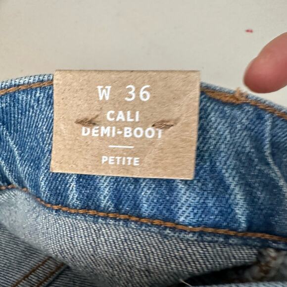 Madewell Demi Cali Boot Jeans Size 36 Plus 22 - Picture 5 of 7
